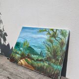 Oil on canvas landscape