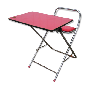 Bureau pliant d'enfant des années