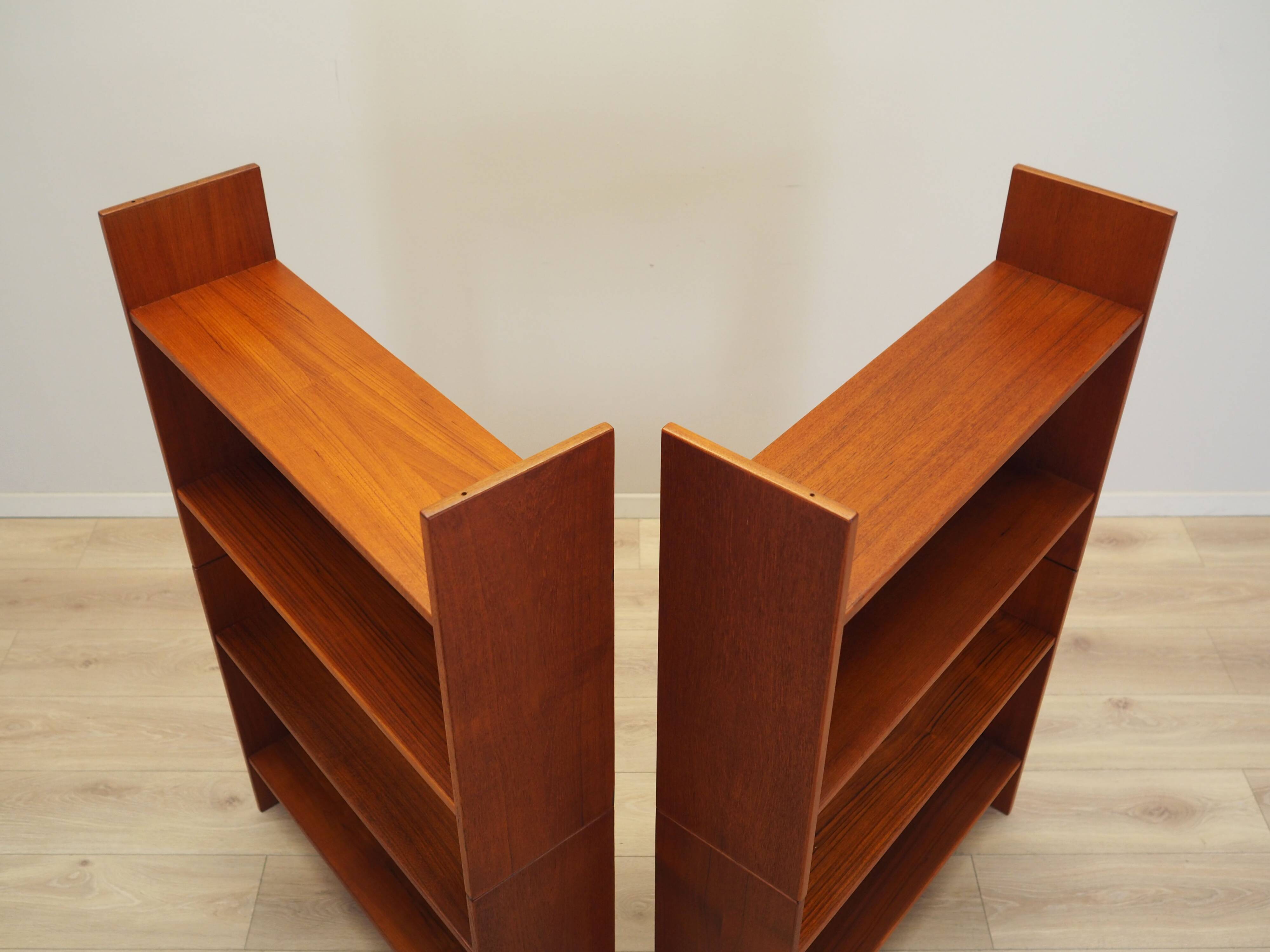 Set of teak bookcases, Danish design, 1970s, production: Denmark