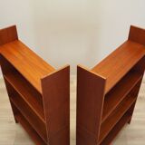Set of teak bookcases, Danish design, 1970s, production: Denmark