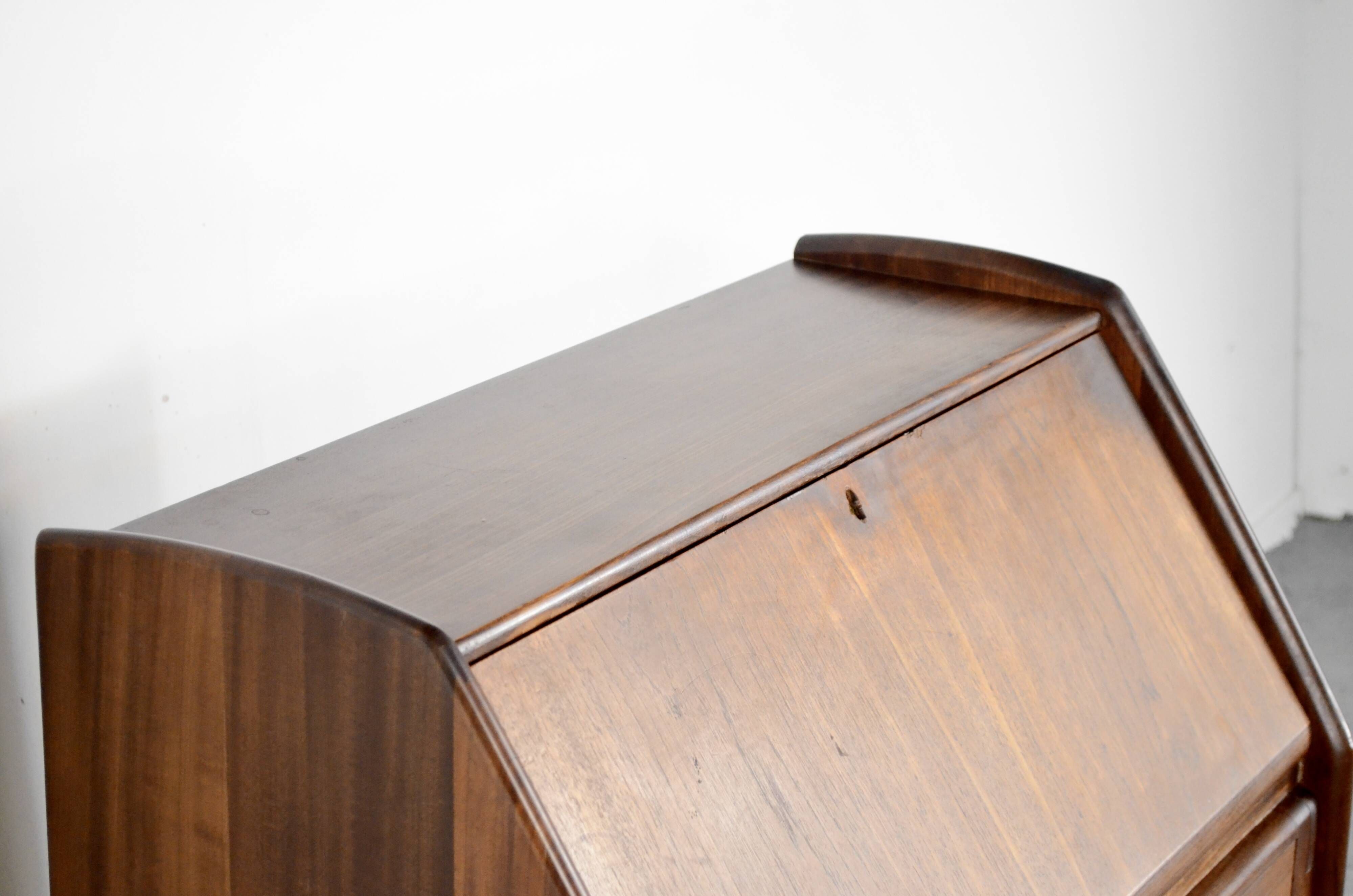 Vintage Danish Style Bureau / Cabinet In Afromosia By A. Younger