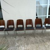 6 stackable Baumann chairs