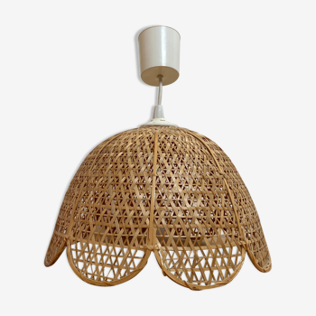 Rattan hanging lamp