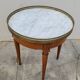Antique Louis xvi style white marble hot water bottle coffee table