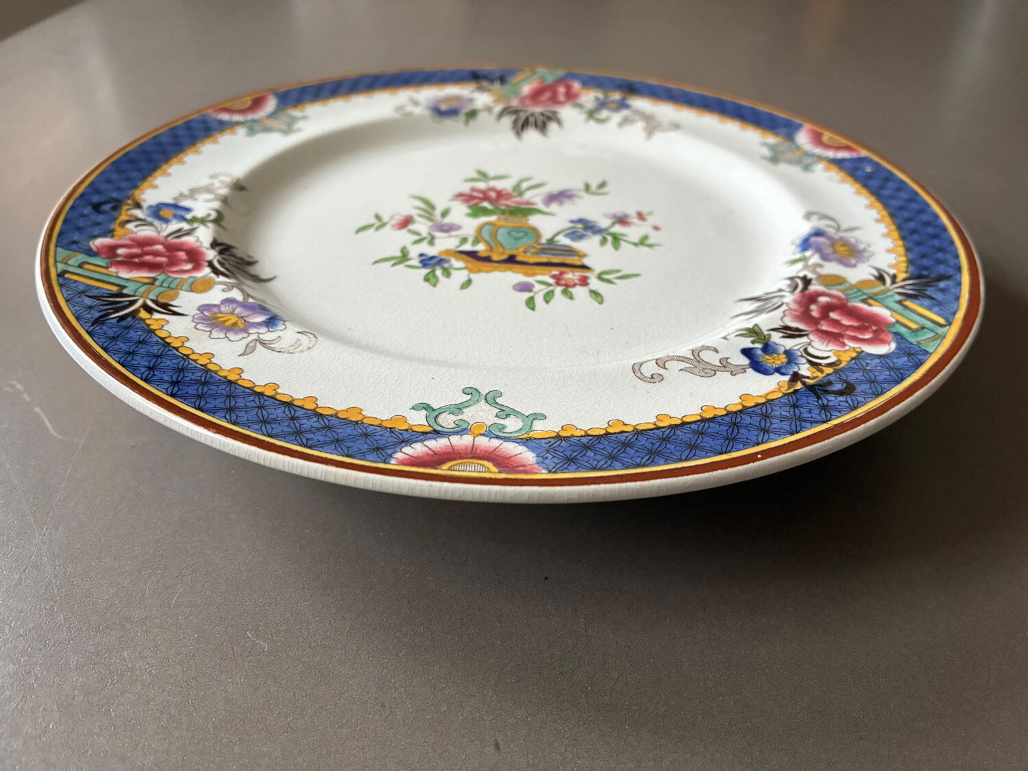 Victoria flower service Sarreguemines pottery set.