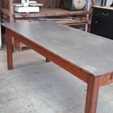 Table de ferme zinc.