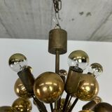 Atomic Suspension in Brass German Mid-Century by Dorothee Becker