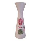 Vase en porcelaine Floss Bavaria, décor floral cyclamen – Allemagne, a