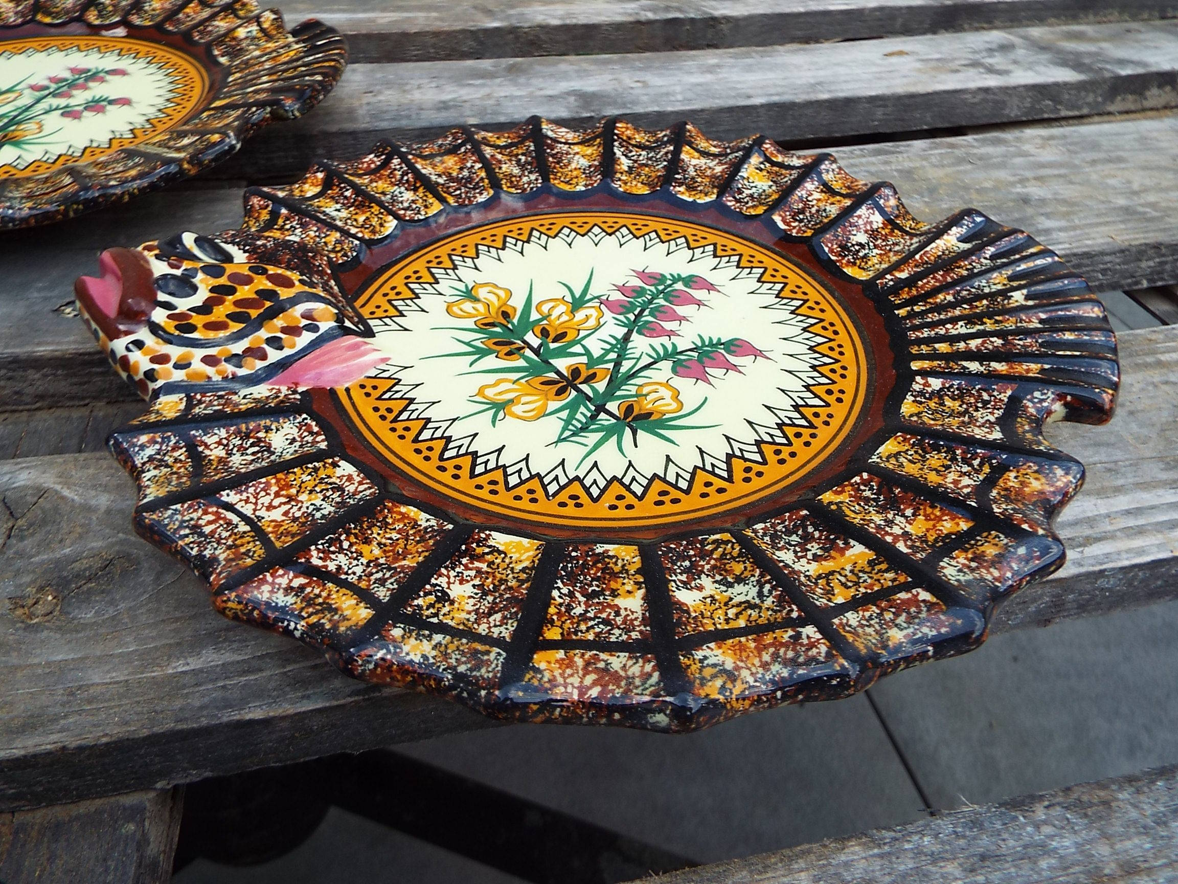 Set of 6 plates Quimper Henriot