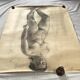 Large drawing of a “Nude” woman signed around the 1940s dimension: height -120cm - width -75