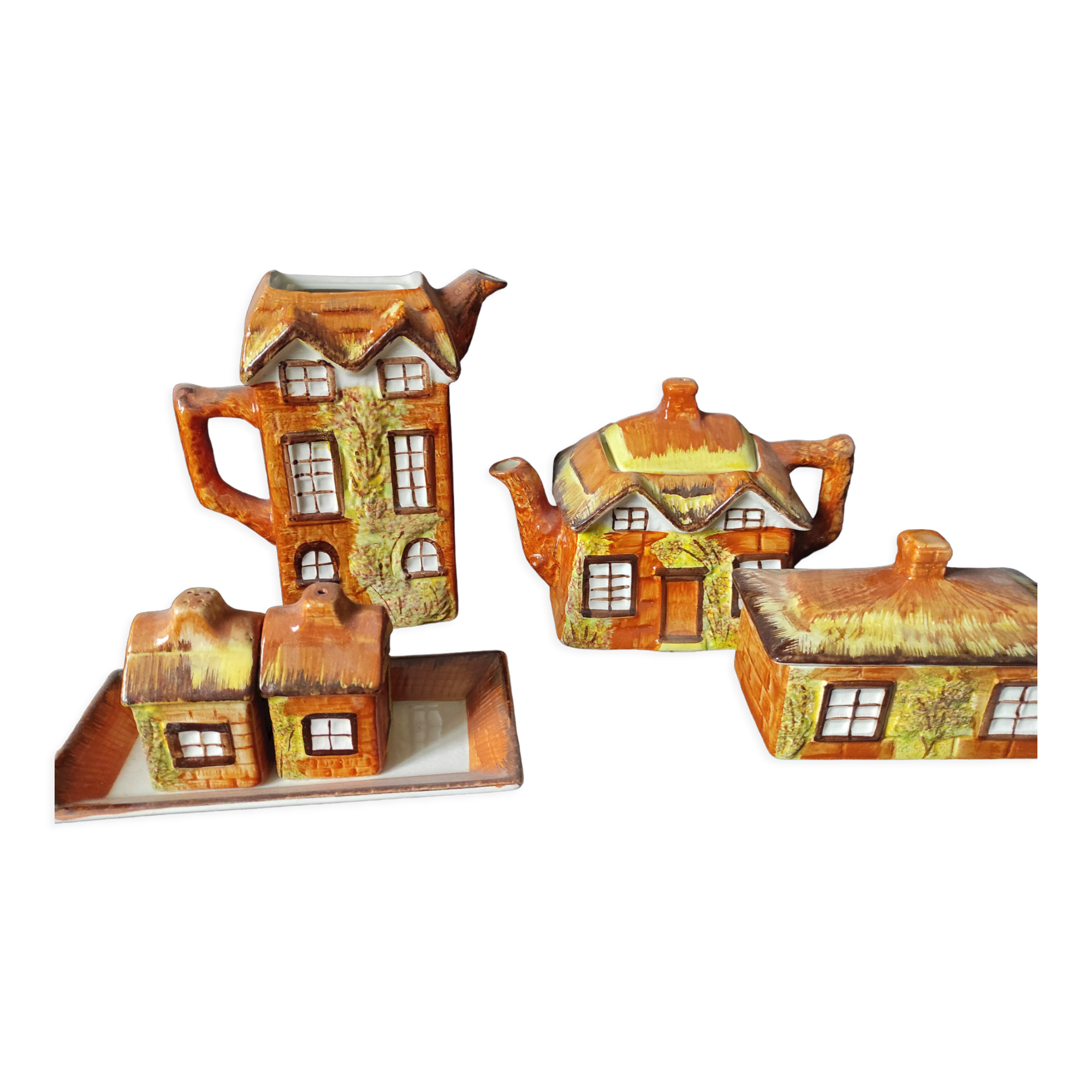 Services 6 pieces /tea /coffee maker /salt /pepper