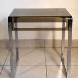 Plexiglas and chrome 1970 coffee table
