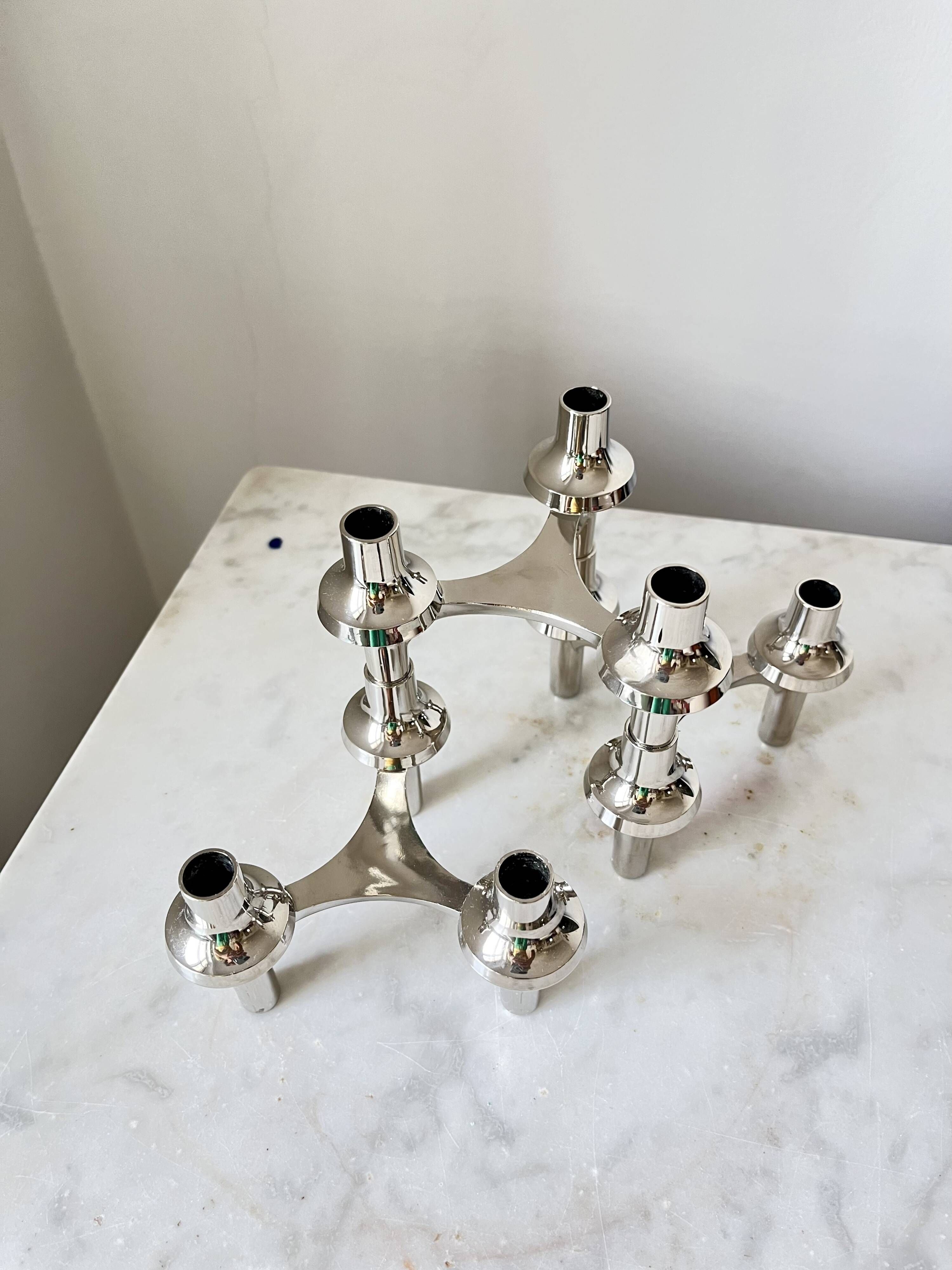 Vintage Stoff Nagel Modular Candle Holder, Iconic German Design, BMF