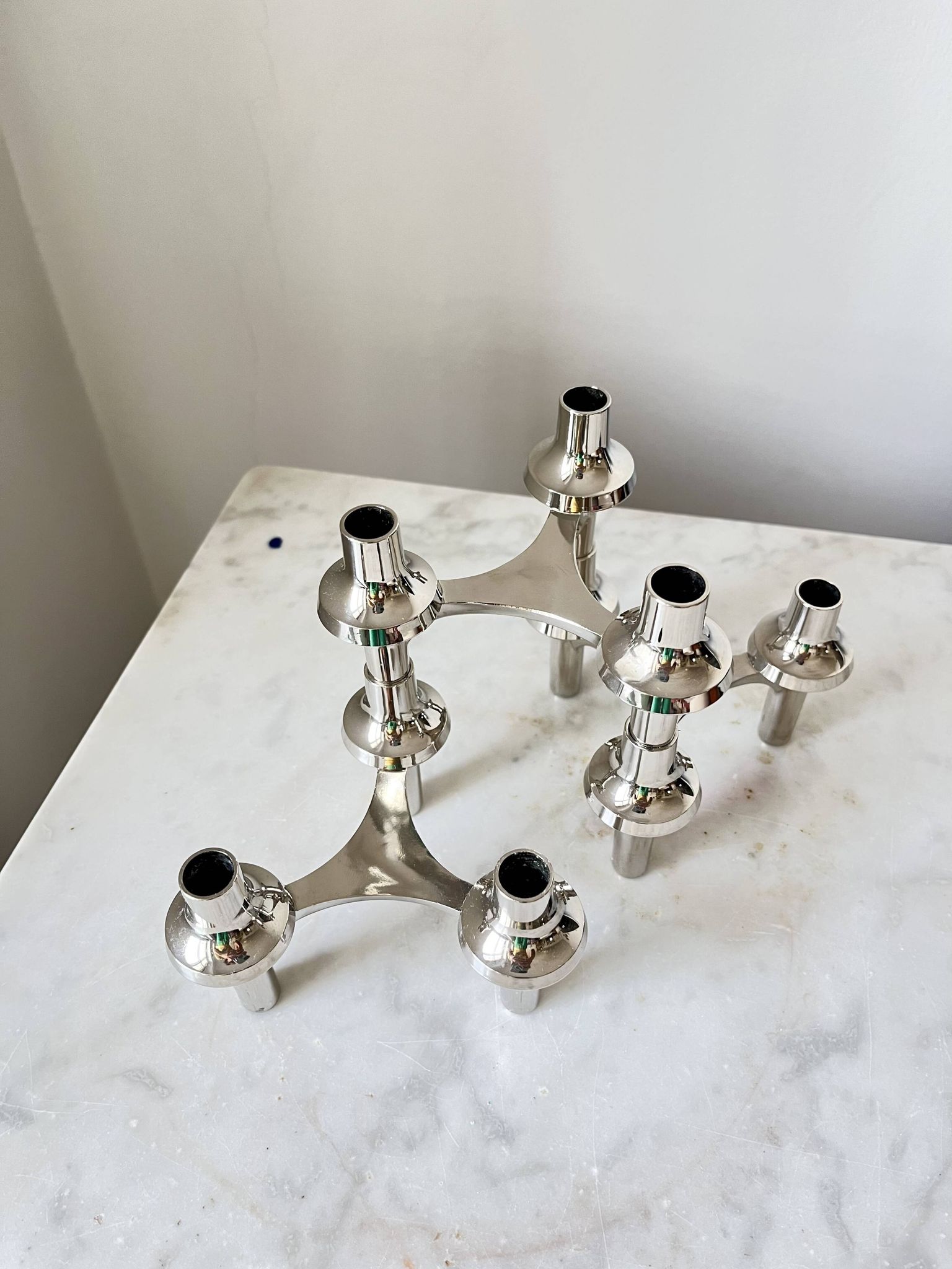 Vintage Stoff Nagel Modular Candle Holder, Iconic German Design, BMF
