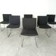 Vintage chrome italian dining chairs, 1970s