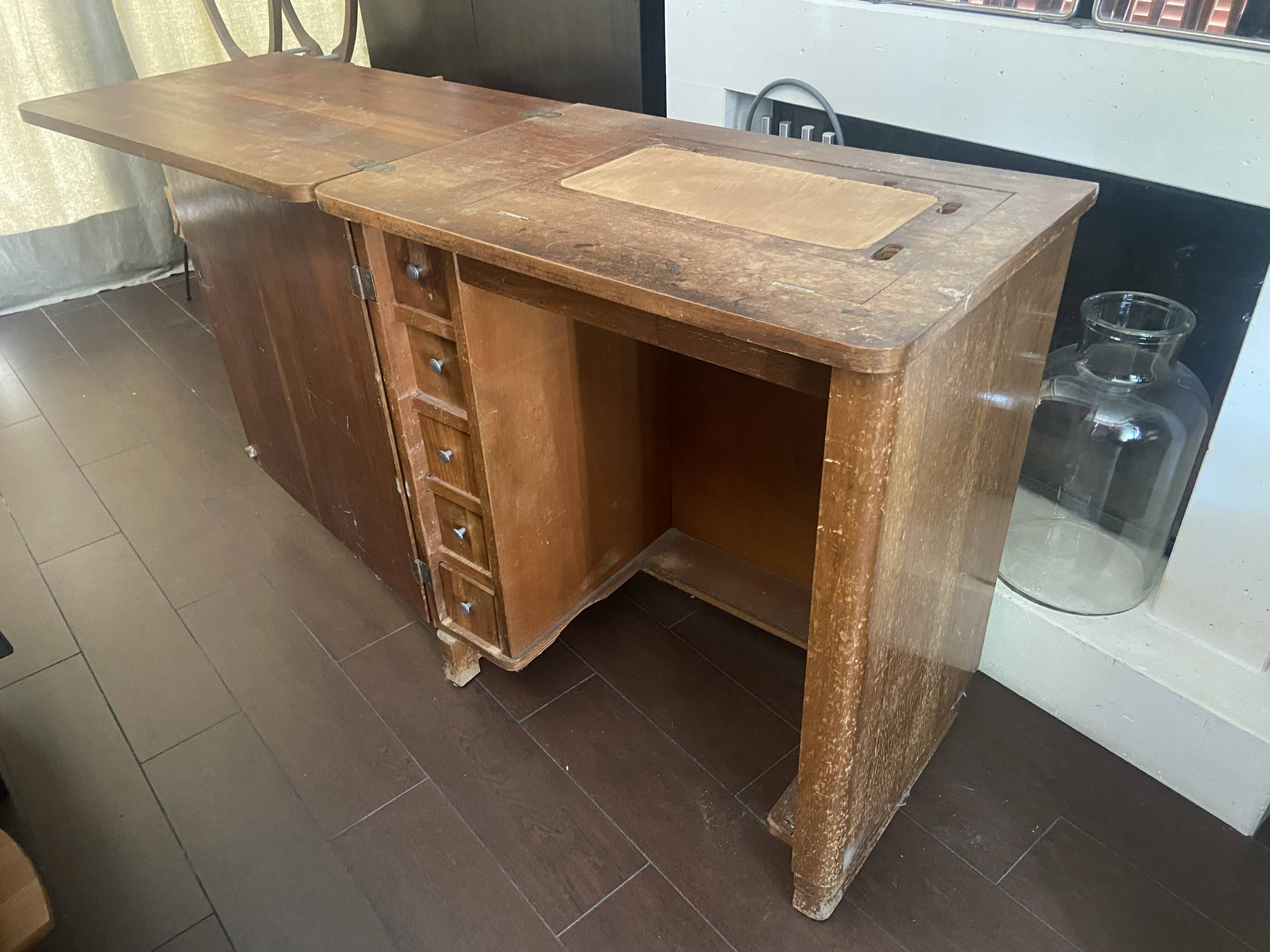 Vintage dressmaker's furniture in its original condition