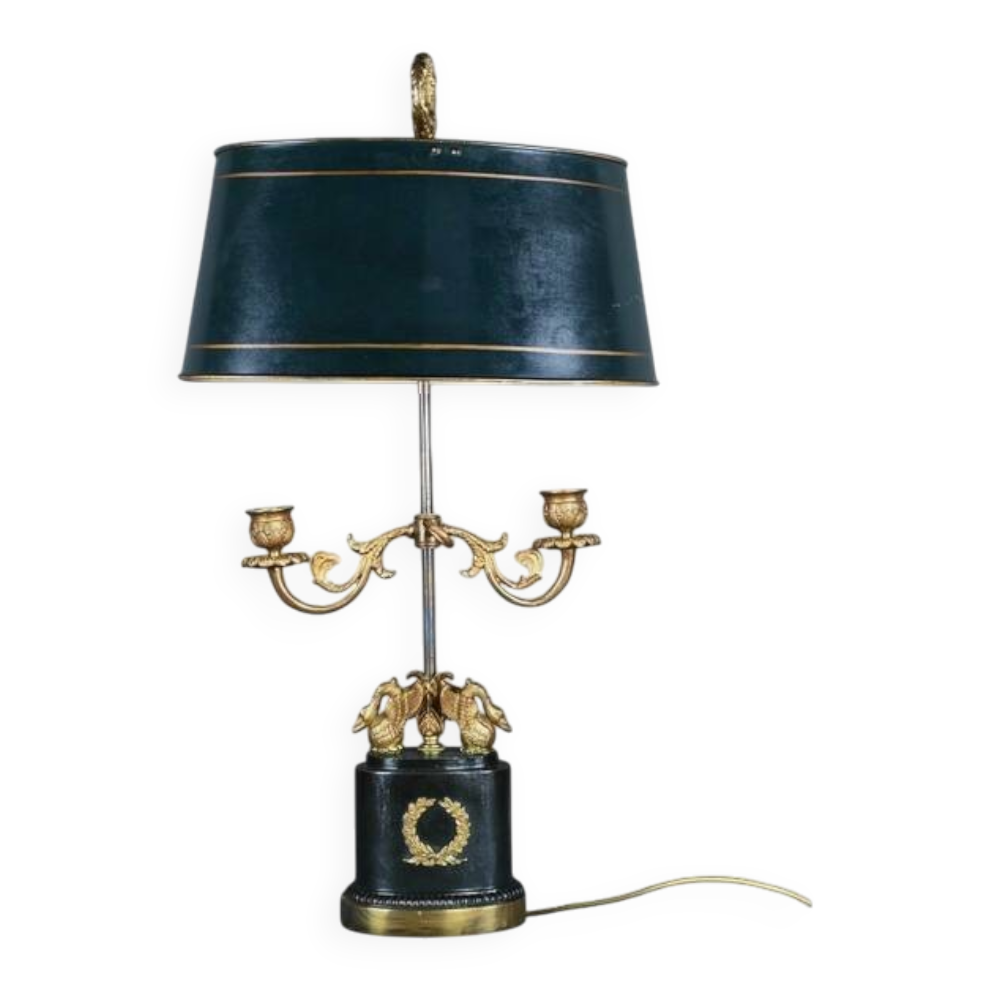 Gilded Bronze Bouillotte Lamp, Empire style, Napoléon III period – Mid