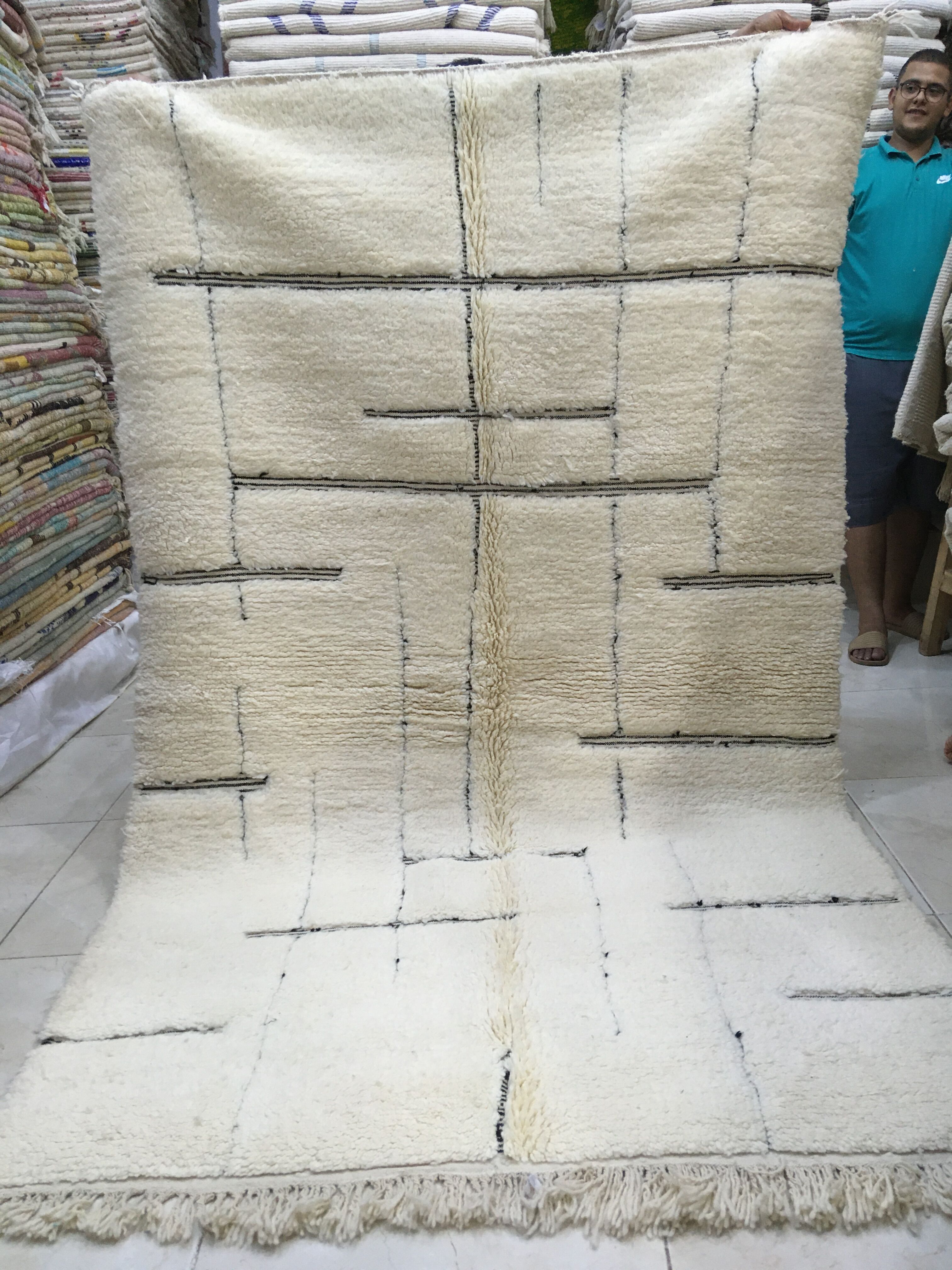 Carpet Beni Ouarain Berber Moroccan 2m55 x 1m57