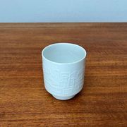 Vintage Mug Vase in German Porcelain with Architectural Patterns by Hans Achtziger for Hutschenreuther