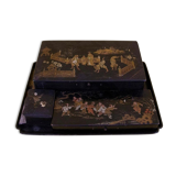 Writing kit (boxes), lacquer, Napoleon III period