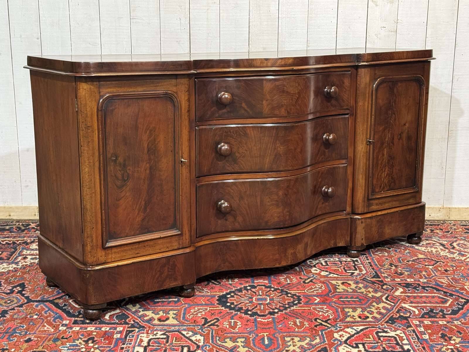 Victorian Enfilade 19th mahogany