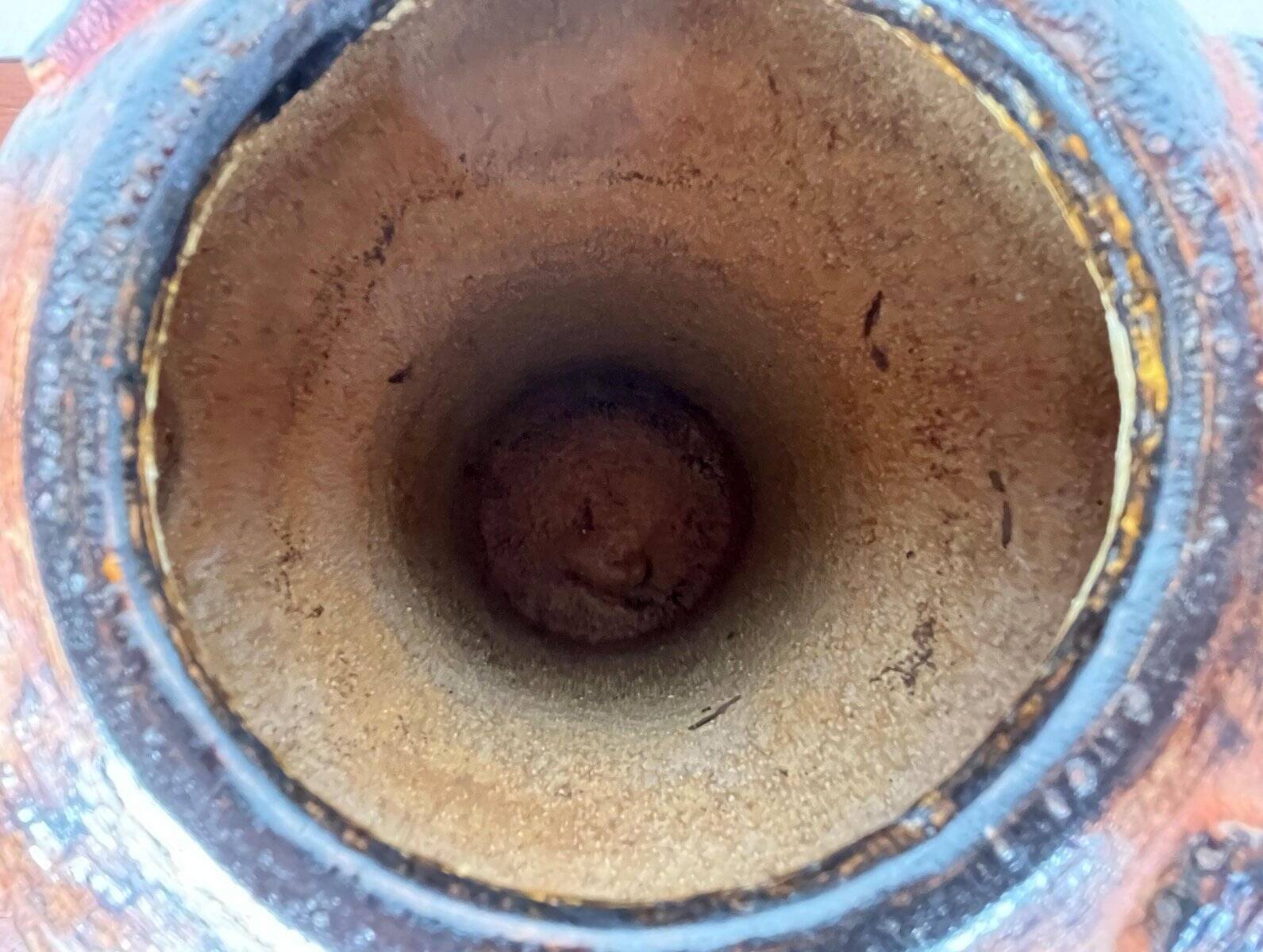 Mid-century modern stoneware mushroom vase by Haico Nitzsche for Søholm, 1960s.