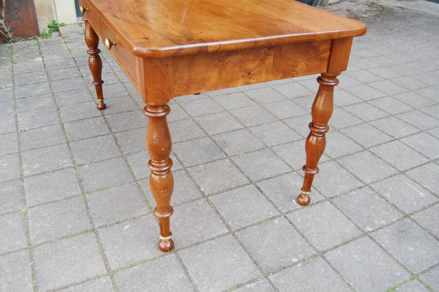 19th-century Louis Philippe walnut desk.