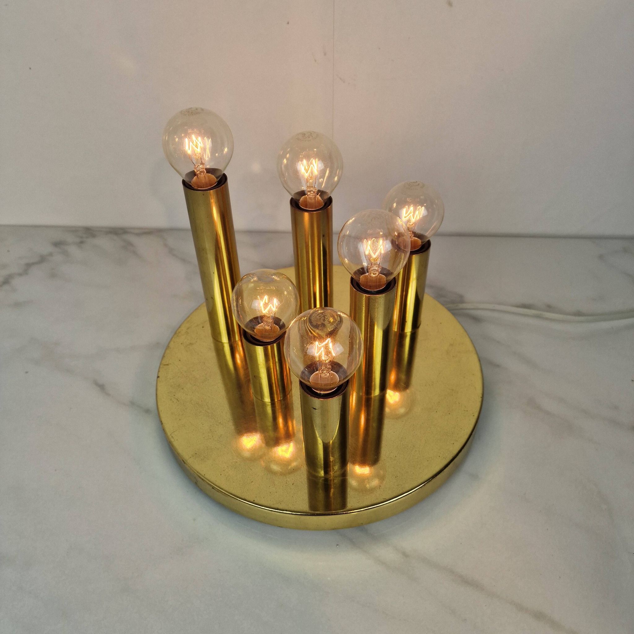 6 Light Flush-Mount Attributed to Gaetano Scioliari for Boulanger, Italy