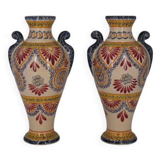 Pair of Quimper vases