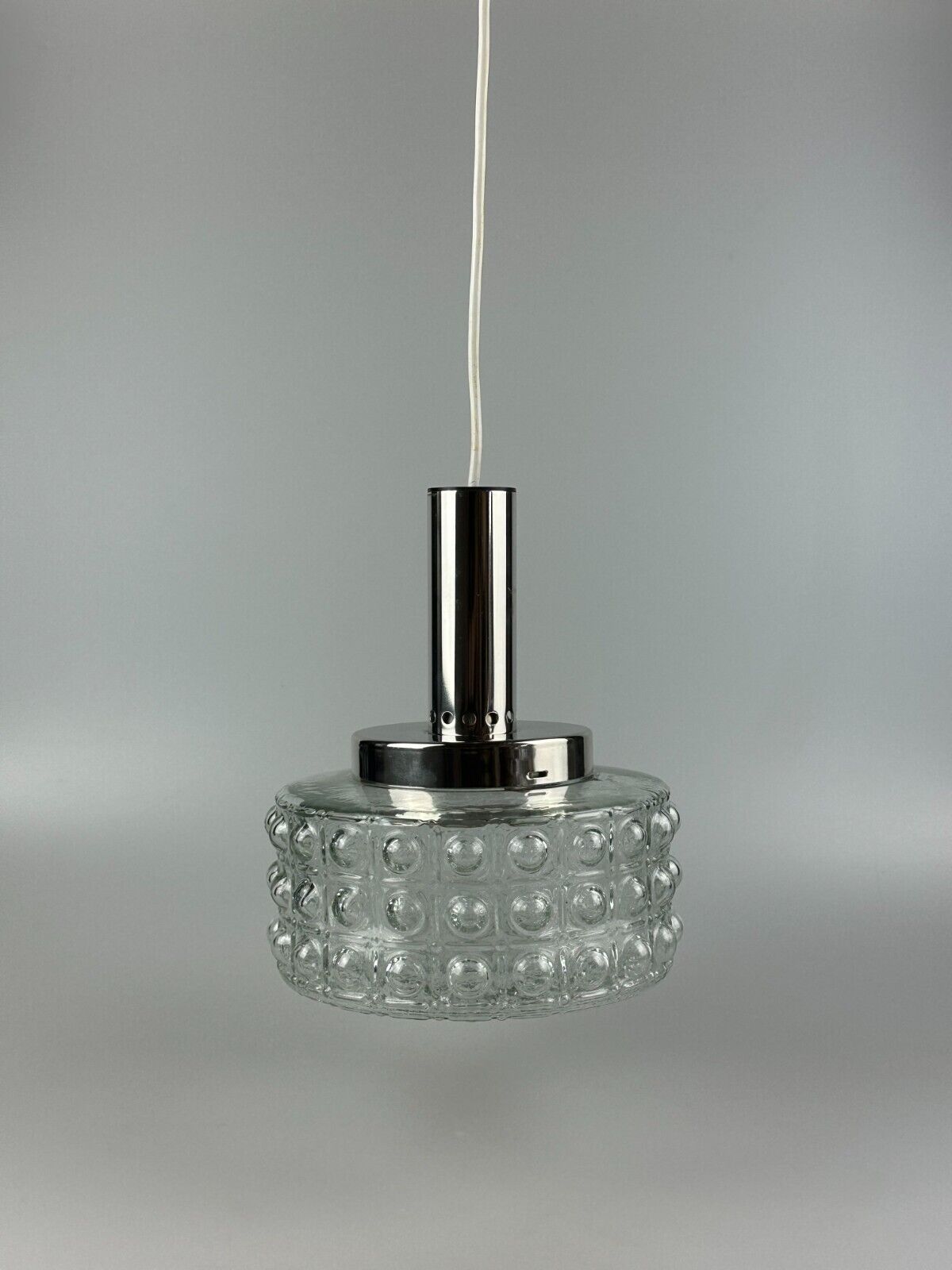 60s 70s VEB hanging lamp ceiling lamp bubble chrome glass space age design