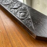 Black art deco mirror 65x46cm