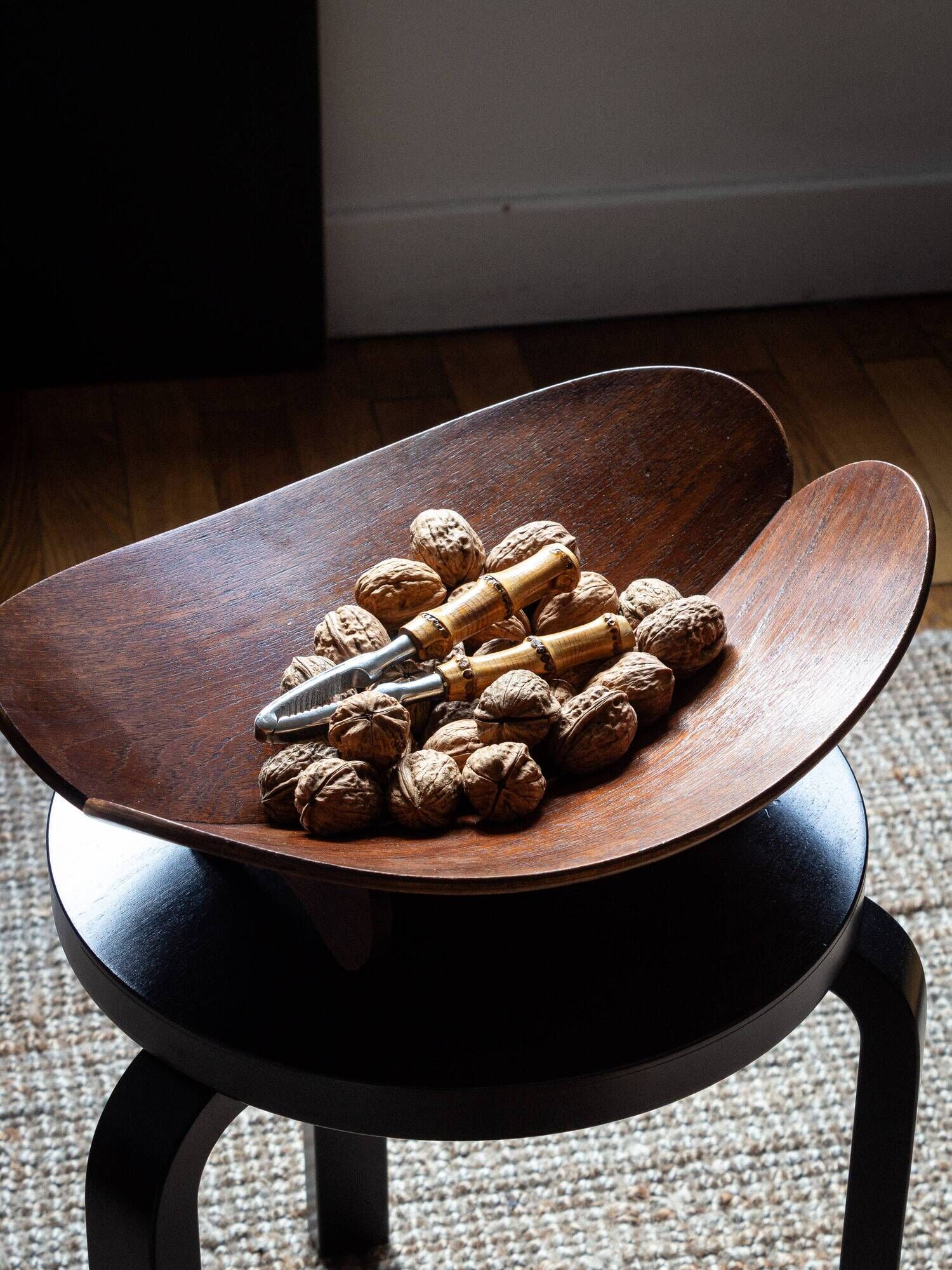 Scandinavian plywood fruit basket, 1960s