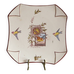 Assiette octogonale Lunéville