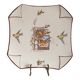 Assiette octogonale Lunéville