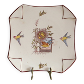 Assiette octogonale Lunéville