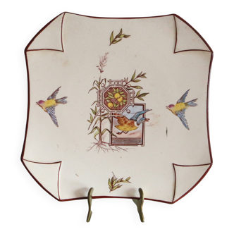 Assiette octogonale Lunéville