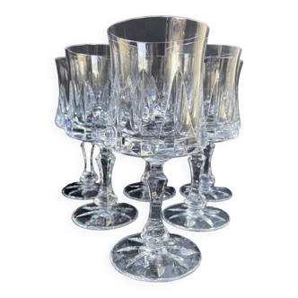 6 water glasses – Cristalleries Royales de Champagne - Bayel