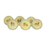 Set of 6 Cerenne plates - Vallauris