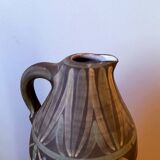 Ceramic pitcher 1960, signed VBM geometric