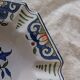 Hand-painted faience catchall from Vieux Rouen – 1950s
