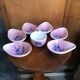 Old aperitif service vallauris bowl & 5 cups ceramic