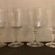 8 old blown glasses, with cut sides, Mirabeau model from Baccarat