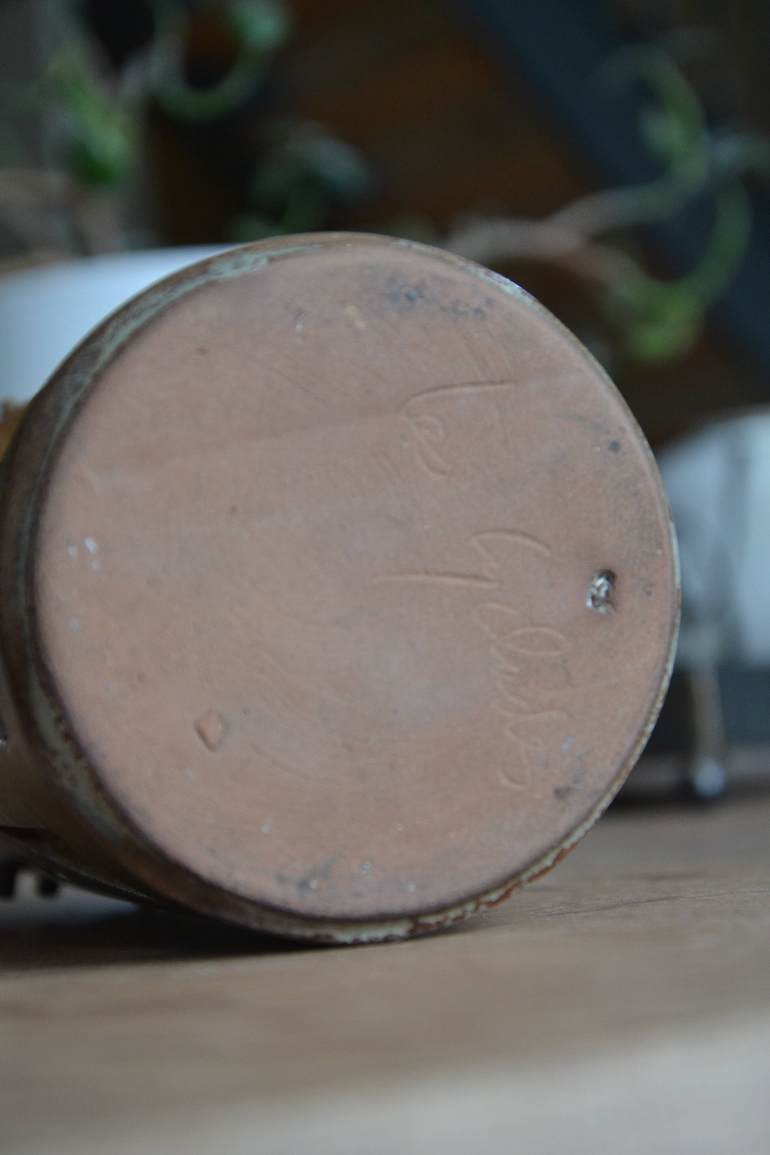 Stoneware photophore "the Cyclades" 1970s