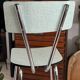 Chaise Formica verte vintage