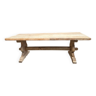 Table de type Monastère en chêne et orme