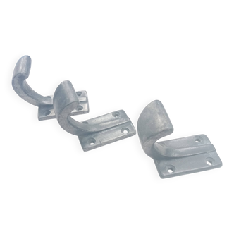 Set of 3 old coat hooks