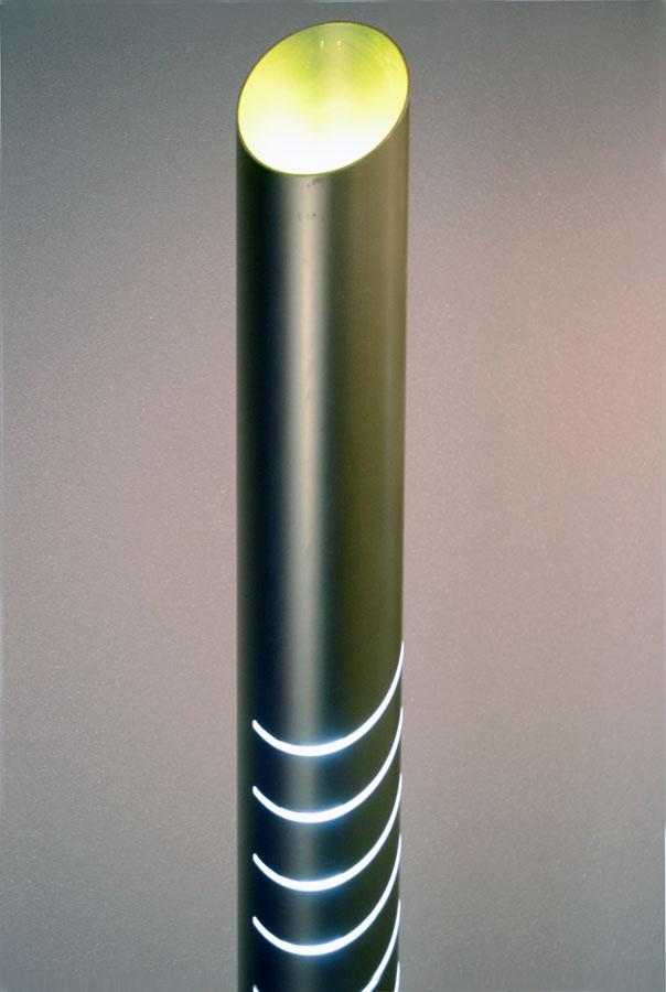 Italian Tronconi Aluminum and Marble Floor Lamp, 1970