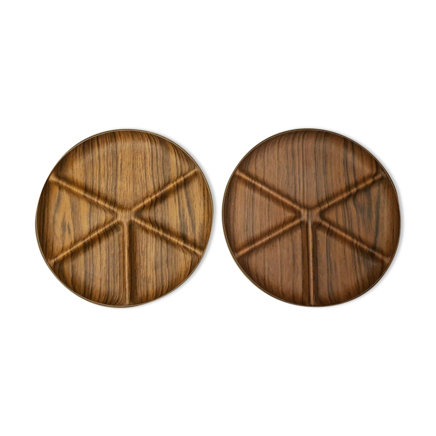 2 servants appetizer trays vintage Caleppio