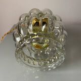 Lampe baladeuse à poser ou suspendre verre bulle vintage