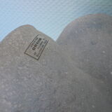 Fruit cup with silver metal foot, Murano granite glass "Vetro eseguito da maestri di Murano"